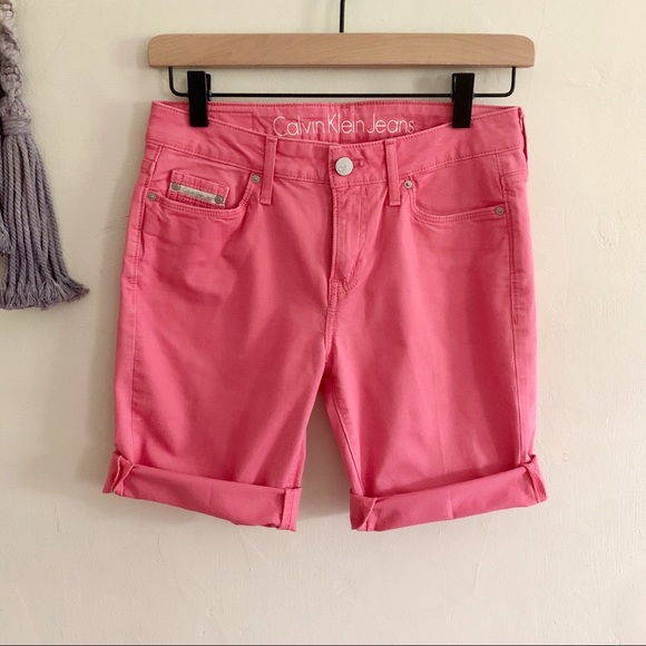 Calvin Klein Jeans Black Cotton Bermuda Shorts